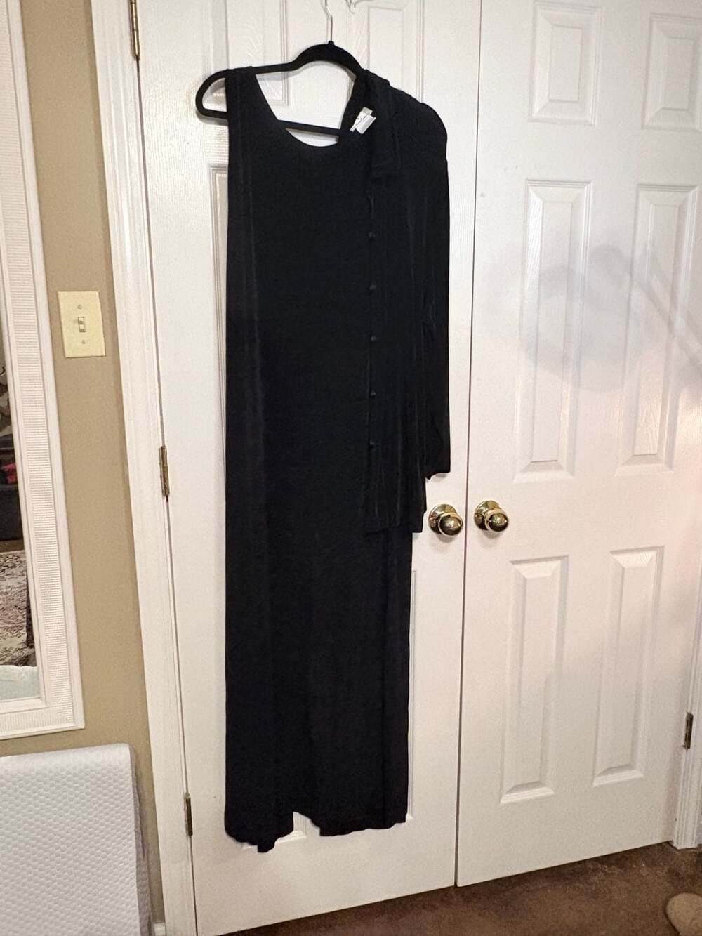 The Travel Collection Black Two-Piece Maxi Dress Set Size 1X #473 - Picture 6 of 8